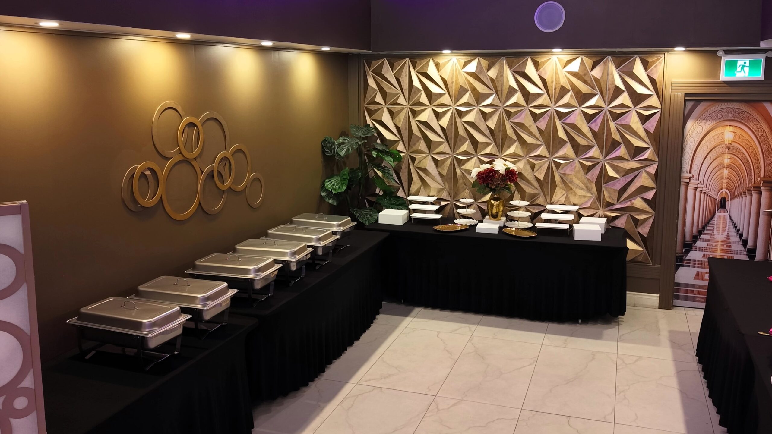 Agora Banquet Hall buffet area