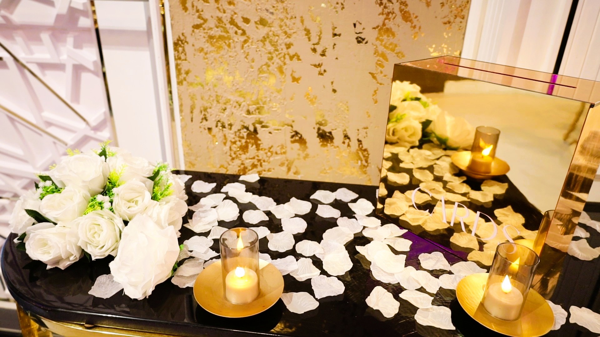 Agora Banquet Hall centerpiece decor