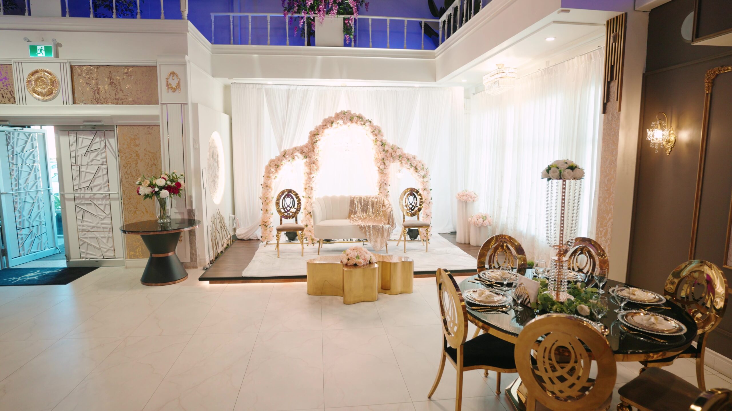 Agora Banquet Hall wedding stage